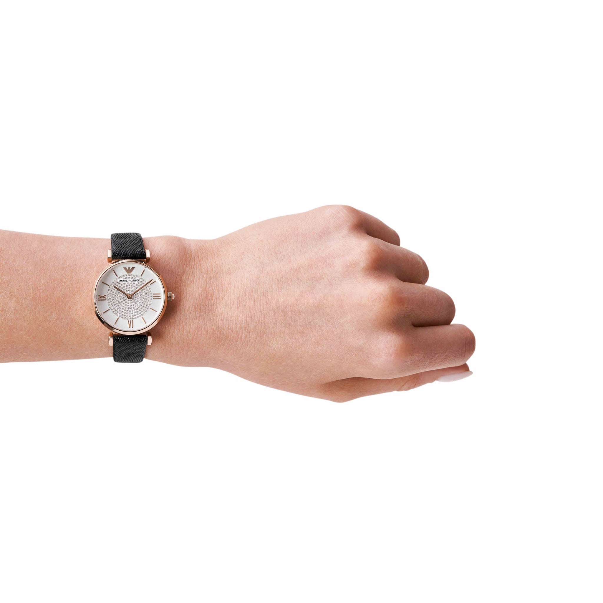 EMPORIO ARMANI AR11387 腕時計 レディース並行輸入 Emporio Armani Gianni T-Bar Crystal Accents Quartz AR11387