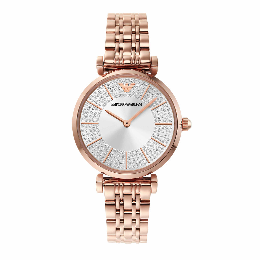 Emporio Armani Rose Gold Tone Analogue Watch AR11446