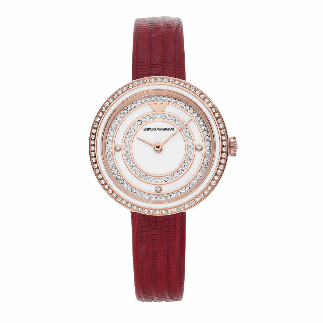 Emporio Armani  Maroon Analogue Watch AR11532