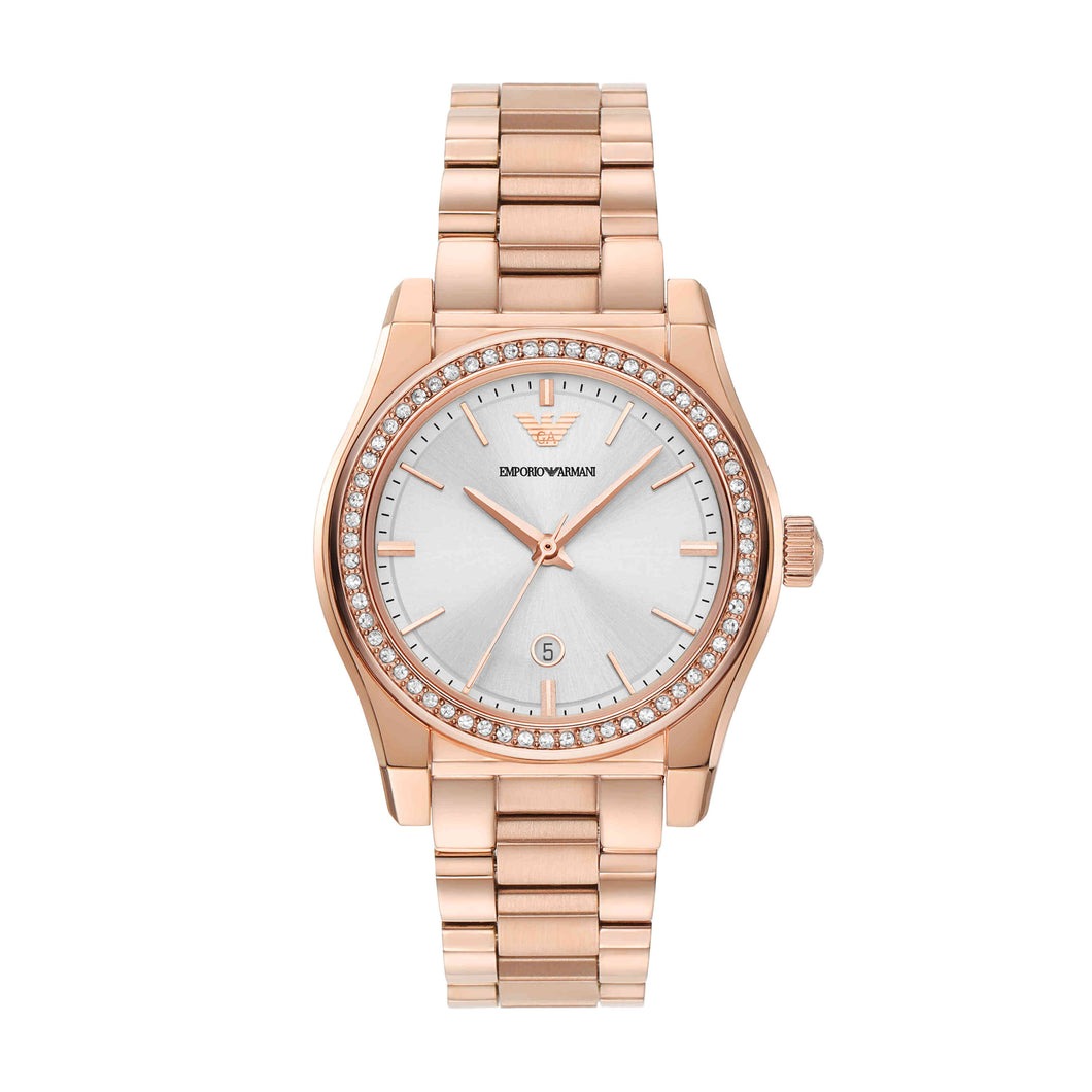 Emporio Armani Rose Gold Tone Analogue Watch AR11558