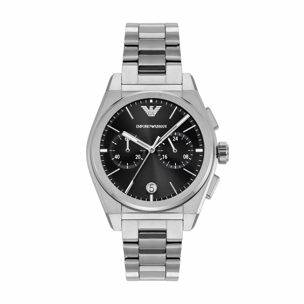 Emporio Armani Silver Tone Choronograph Watch AR11560