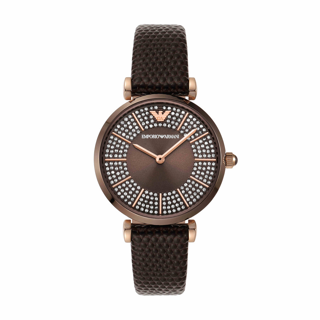 Emporio Armani Brown Analogue Watch AR11565