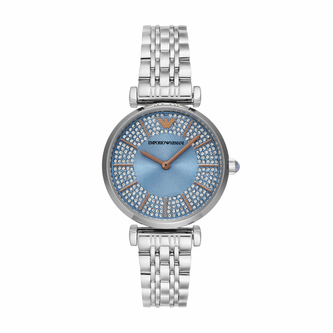 Emporio Armani Silver Tone Analogue Watch AR11594