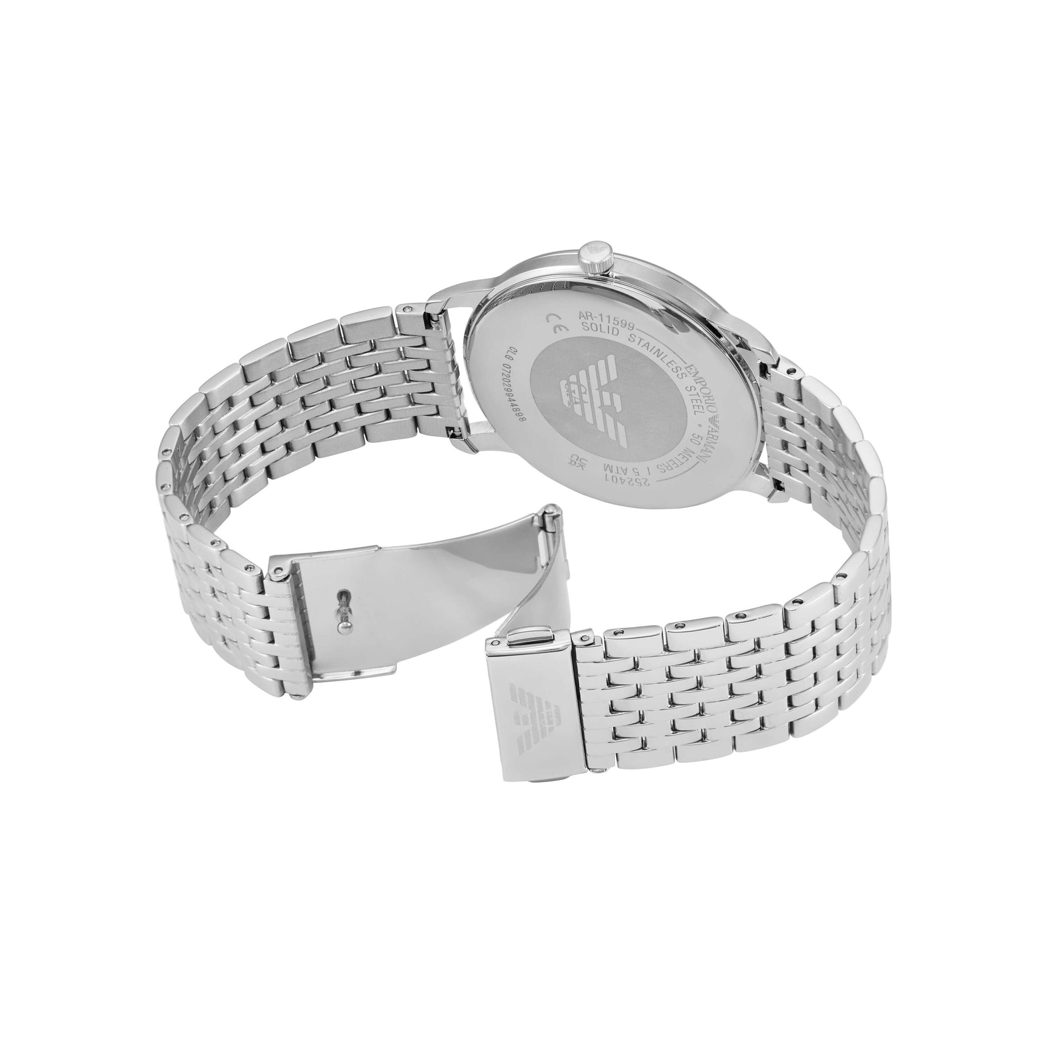 Emporio Armani Silver Tone Analogue Watch AR11599 – Watch