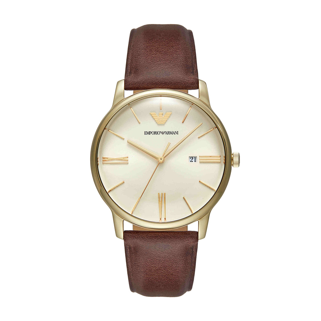 Emporio Armani Brown Analogue Watch AR11610