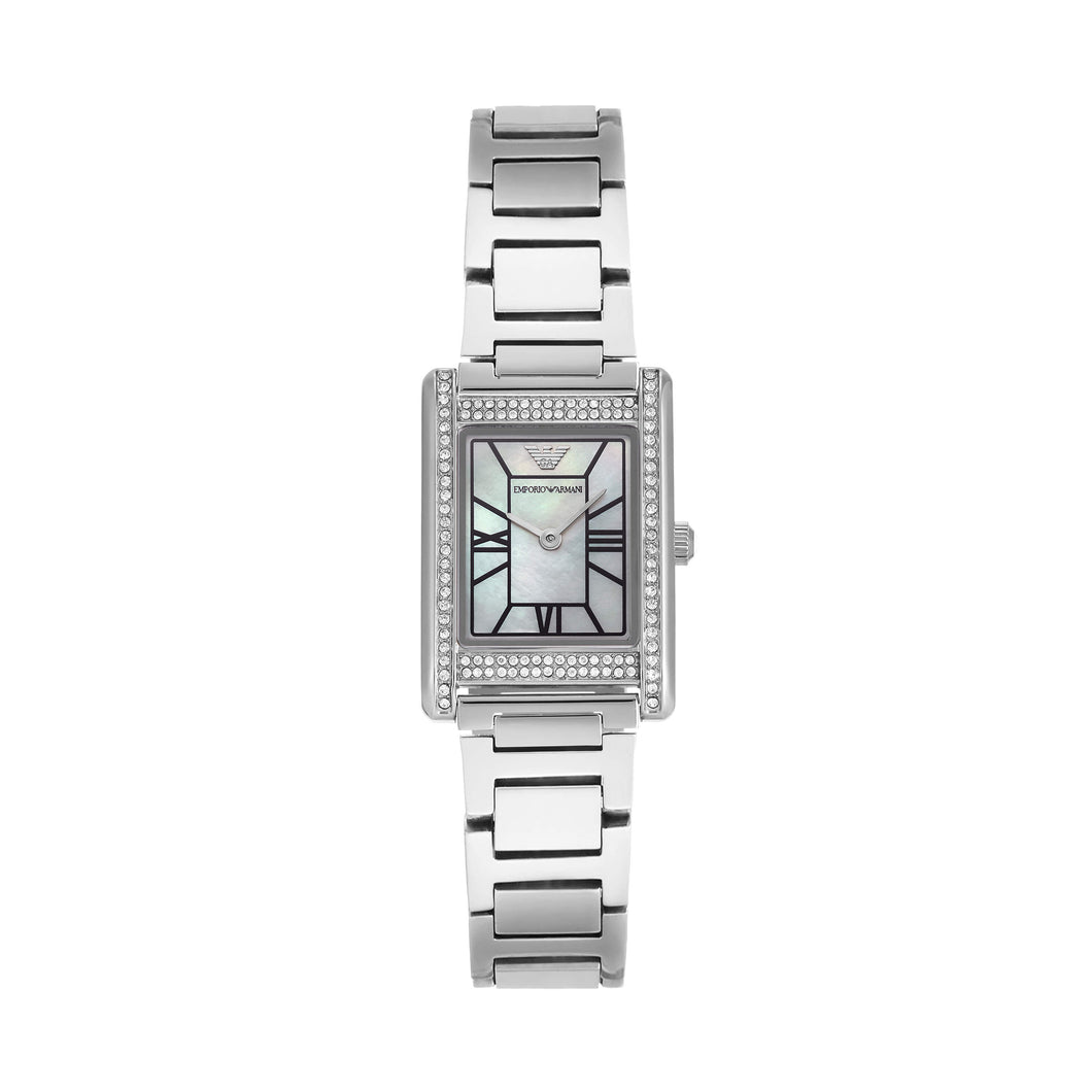 Emporio Armani Silver Tone Analogue Watch AR11625