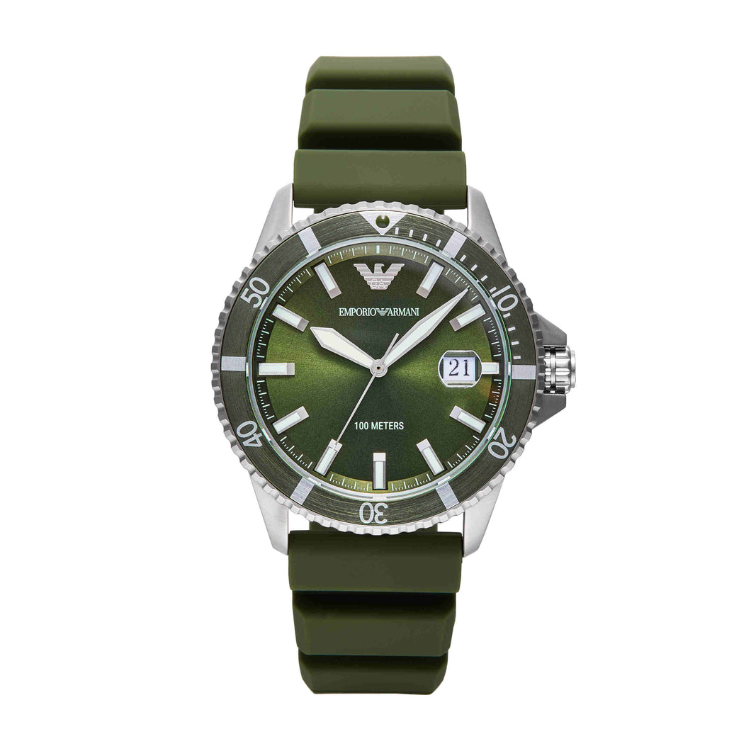 Emporio Armani Green Analogue Watch AR11638