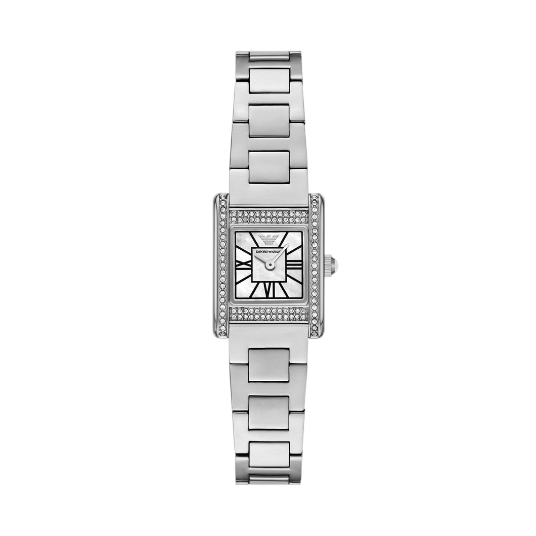 Emporio Armani Silver Tone Analogue Watch AR11662