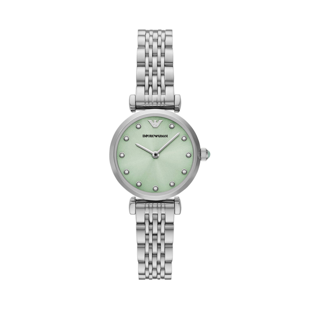 Emporio Armani Silver Tone Analogue Watch AR11667