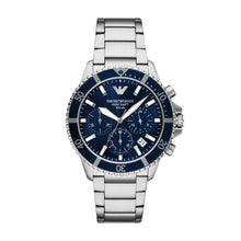 Load image into Gallery viewer, Emporio Armani Silver Tone Chronograph Watch AR11681
