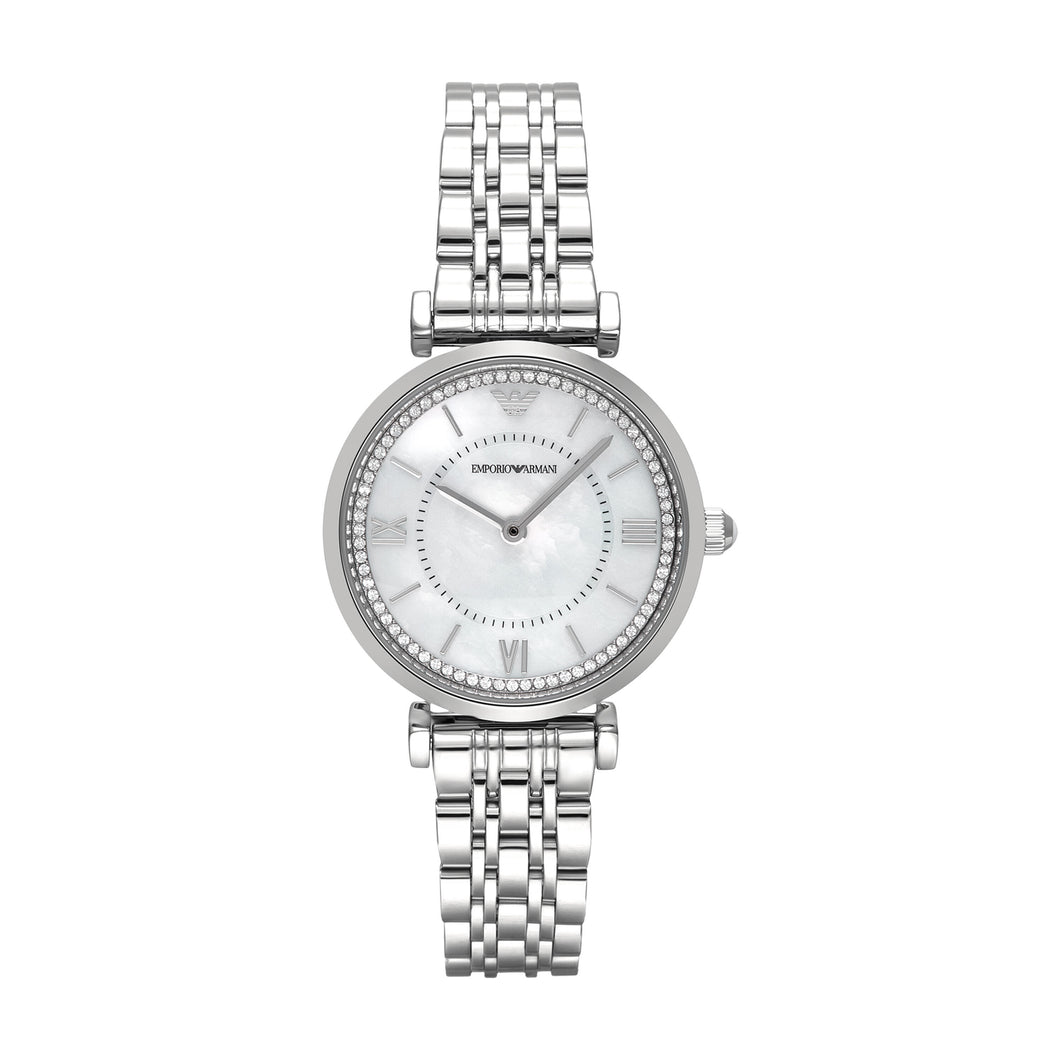 Emporio Armani Silver Tone Analogue Watches AR11701
