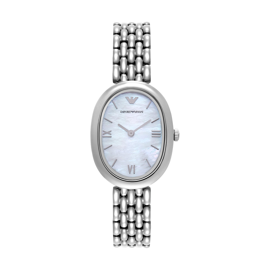 Emporio Armani Silver Tone Analogue Watches AR11706
