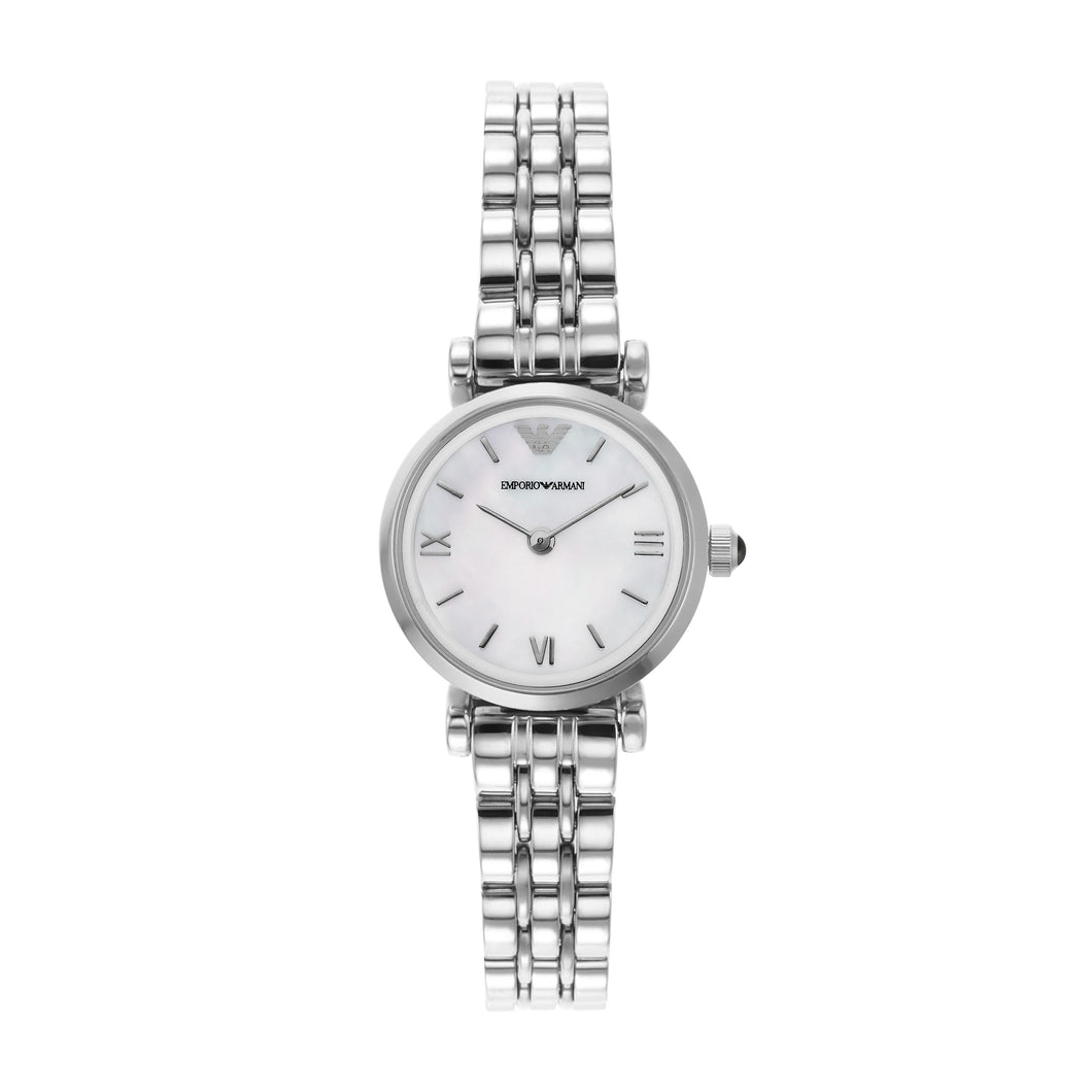 Emporio Armani Silver Tone Analogue Watch AR1763