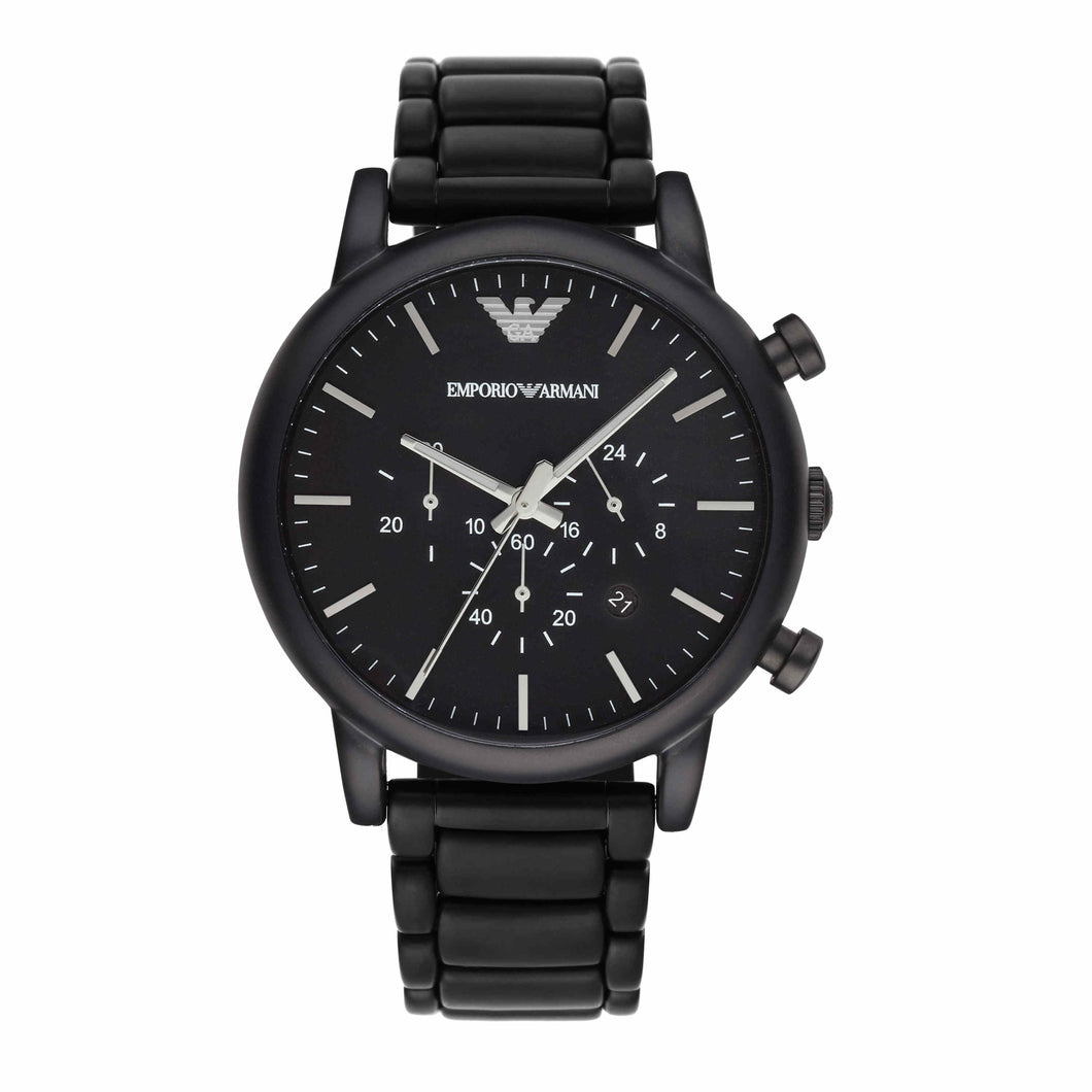 Emporio Armani Black Chronograph Watch AR1895