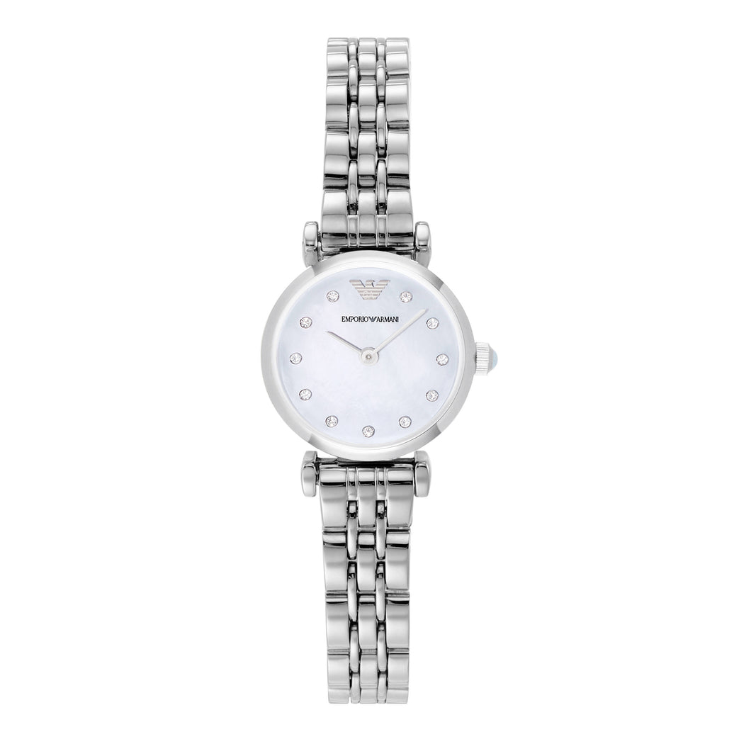 Emporio Armani Silver Tone Analogue Watch AR1961