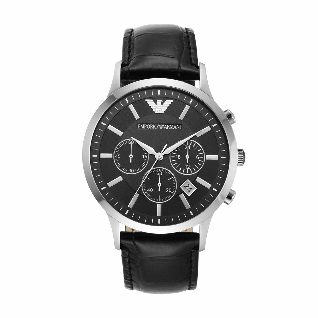 Emporio Armani Black Chronograph Watch AR2447