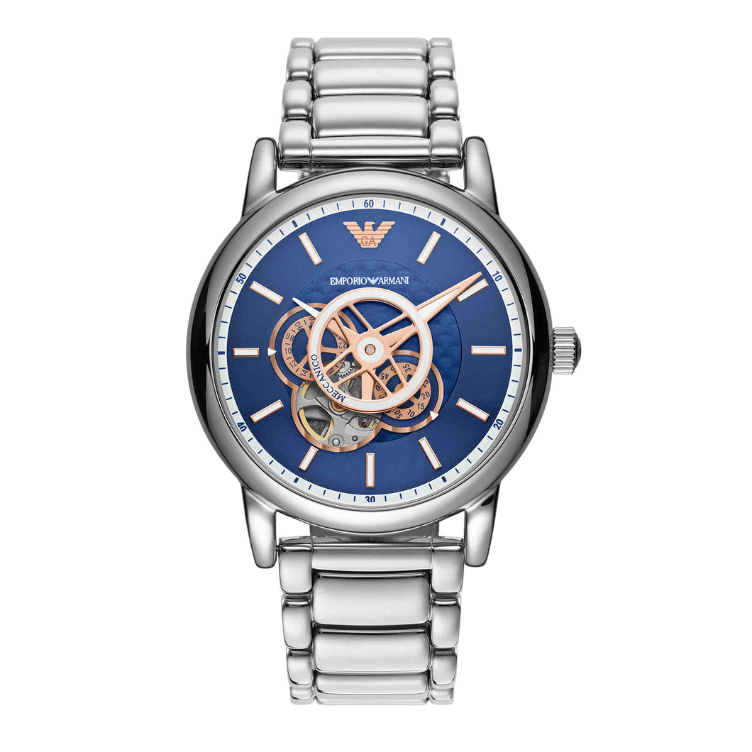 Emporio Armani Silver-Tone Analogue Watch AR60036