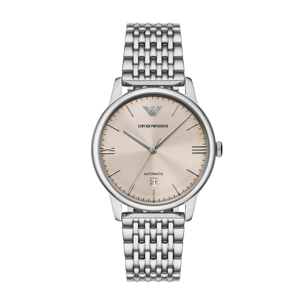 Emporio Armani Silver Tone Analogue Watch AR60082