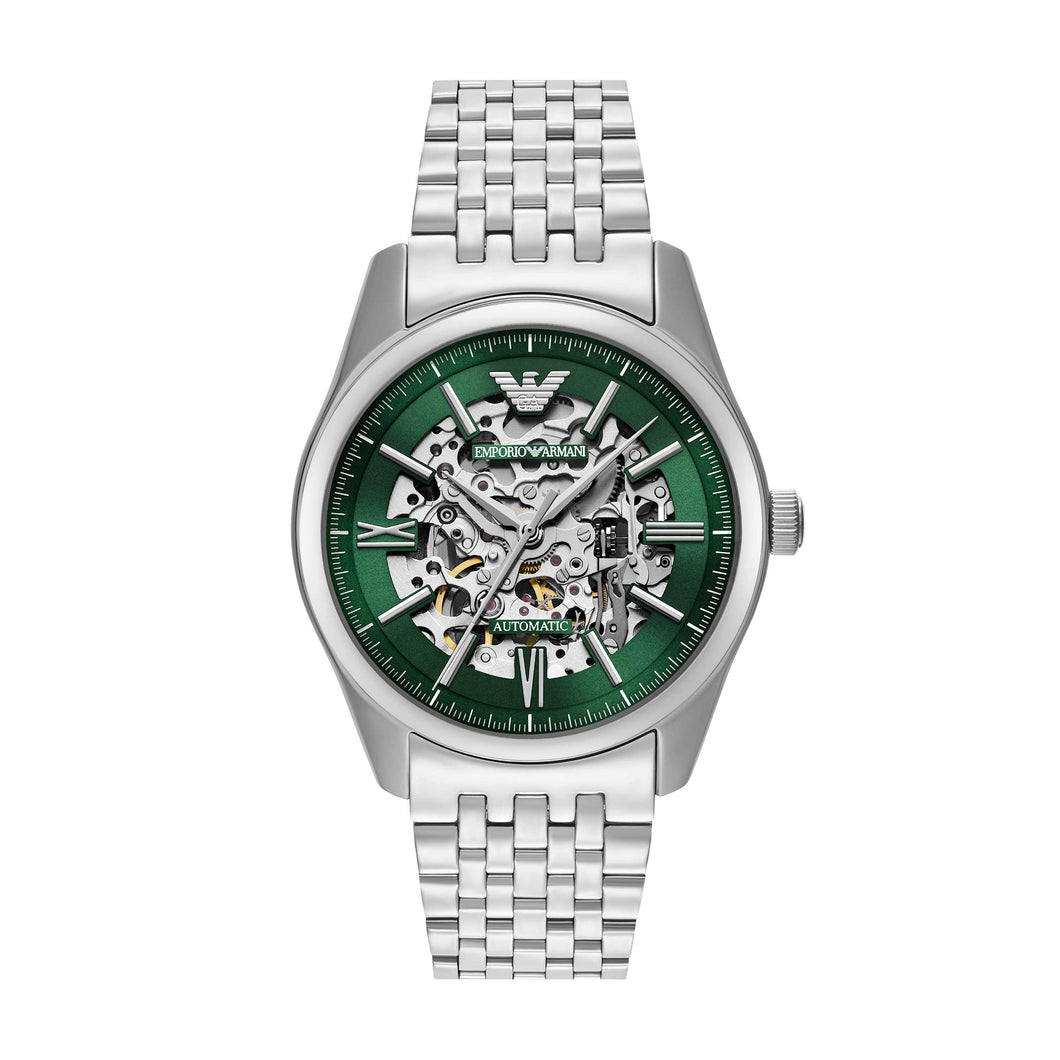 Emporio Armani Silver Tone Analogue Watches AR60091