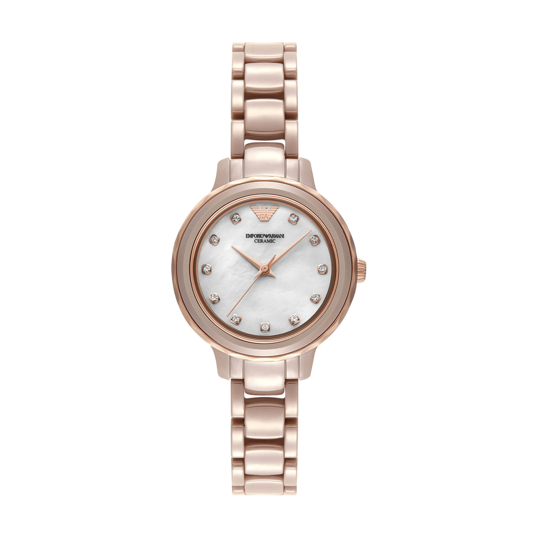 Emporio Armani Taupe Analogue Watches AR70018