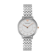 Load image into Gallery viewer, Emporio Armani Silver-Tone Analogue Watch AR80023
