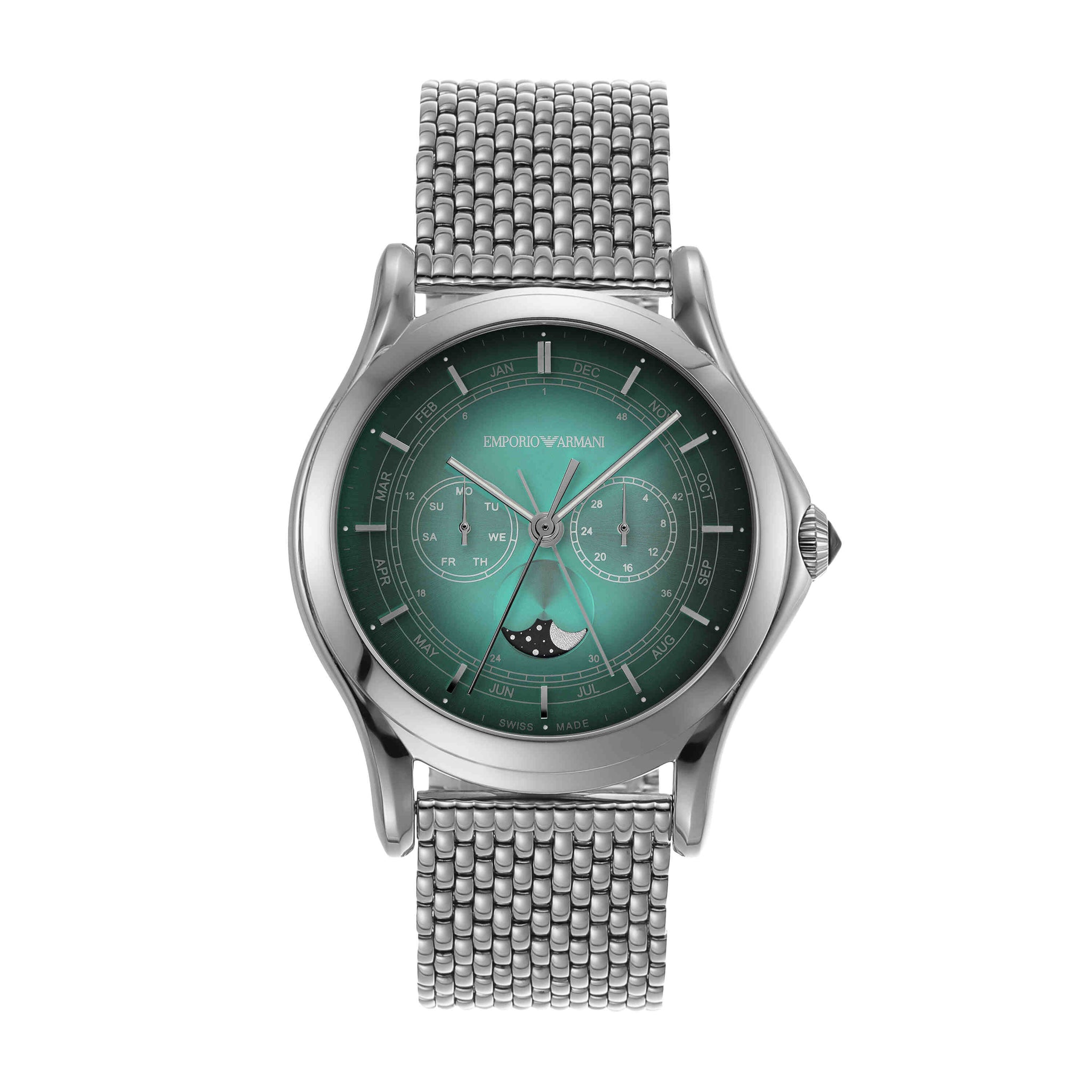 【稼動】 ★EMPORIO ARMANI★ 時計 Emporio Armani Silver Tone Analogue Watch ARS4210 – Watch