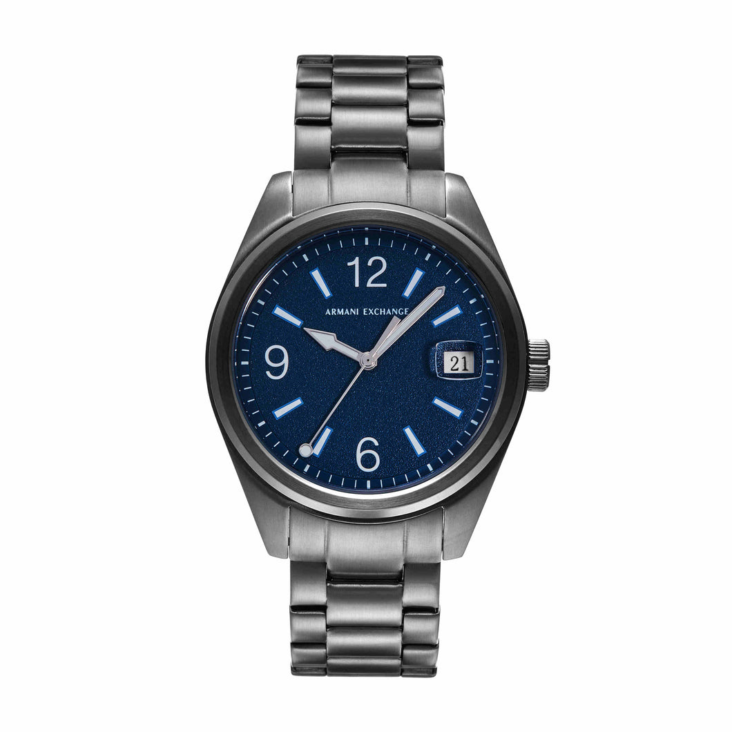 Armani Exchange Gun-Metal Analogue Watch AX1421