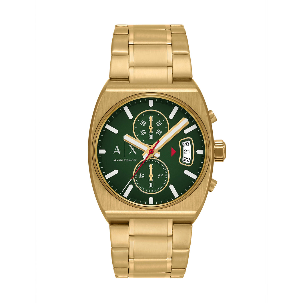 Armani Exchange Gold Tone Chronograph Watches AX2822