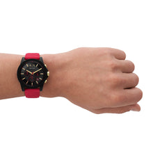 Load image into Gallery viewer, Armani Exchange Red Chronograph Watch AX7152SET
