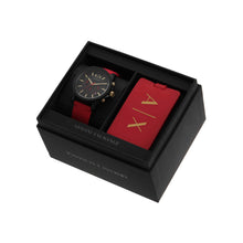 Load image into Gallery viewer, Armani Exchange Red Chronograph Watch AX7152SET
