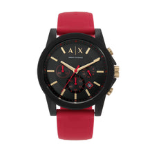 Load image into Gallery viewer, Armani Exchange Red Chronograph Watch AX7152SET
