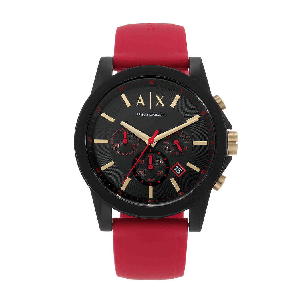 Armani Exchange Red Chronograph Watch AX7152SET