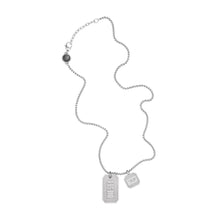 Load image into Gallery viewer, Diesel Stainless Steel Logo Double Dog Tag Necklace DX1259040
