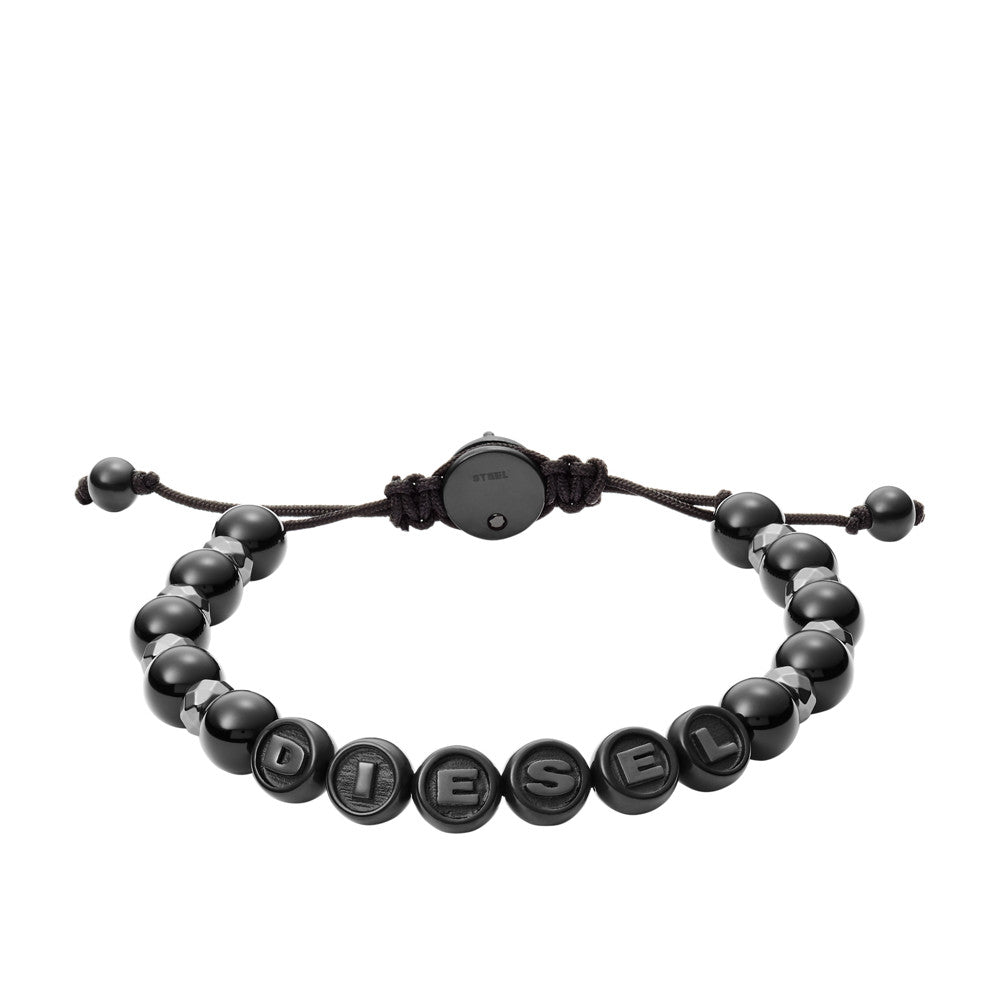 Diesel Stainless Steel Semi-Precious Beaded Bracelet DX1268001