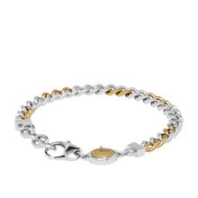 Load image into Gallery viewer, Diesel Two-Tone Stainless Steel Chain Bracelet DX1354931
