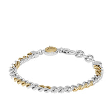 Load image into Gallery viewer, Diesel Two-Tone Stainless Steel Chain Bracelet DX1354931
