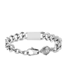 Load image into Gallery viewer, Diesel Stainless Steel Logo Chain Bracelet DX1371040
