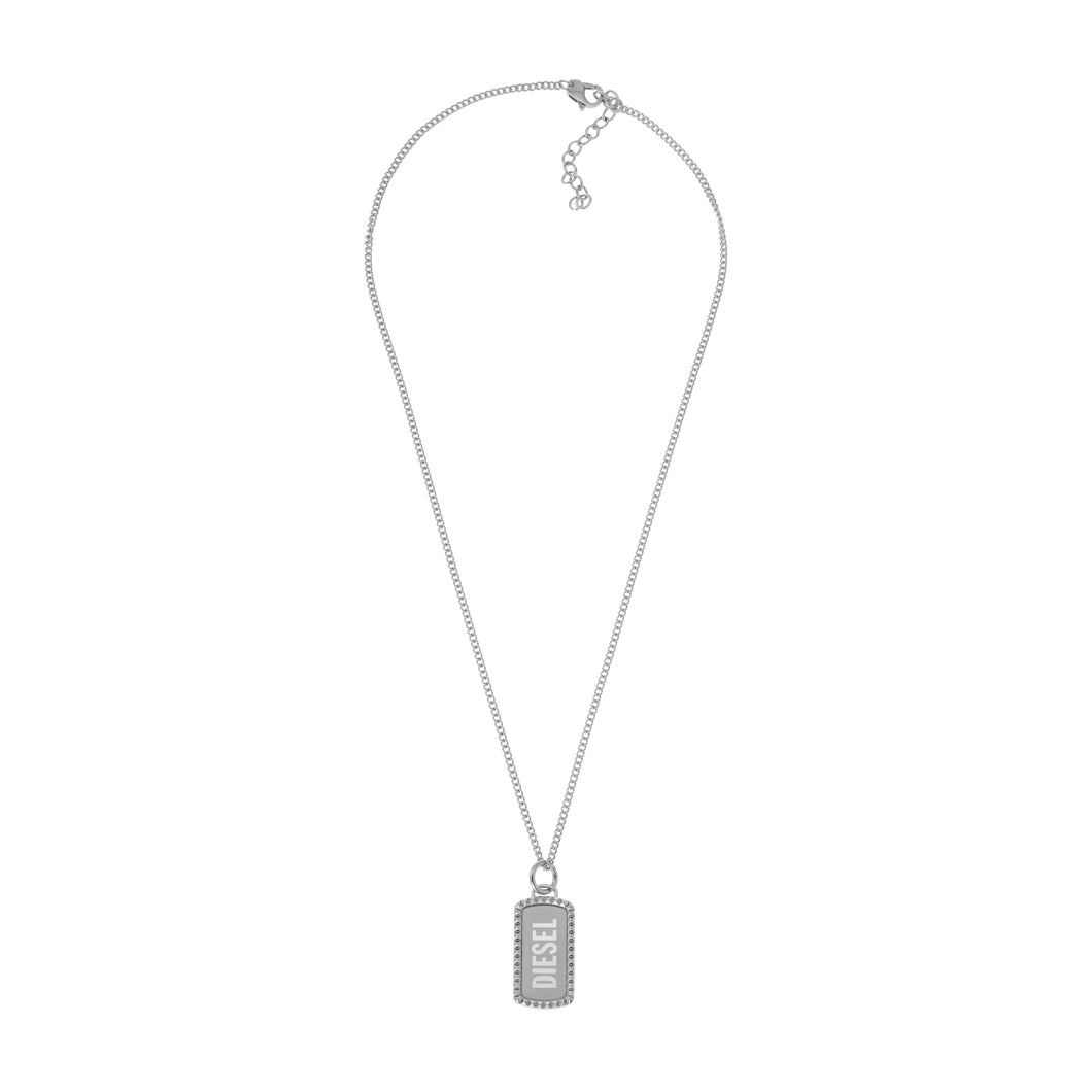 Diesel Steel Silver Tone Pendant DX1455040