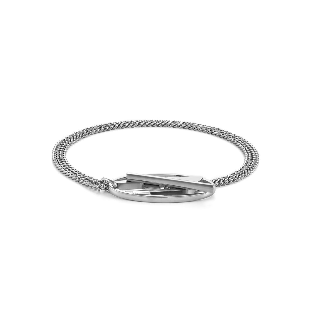 Diesel Chain Bracelet Silver Tone Bracelet DX1535040