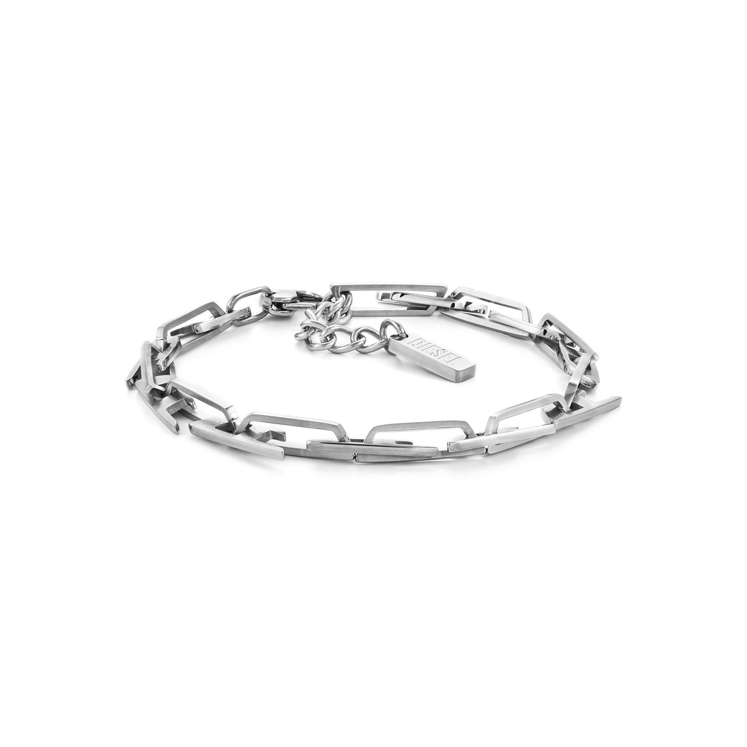 Diesel Chain Bracelet Silver Tone Bracelet DX1536040