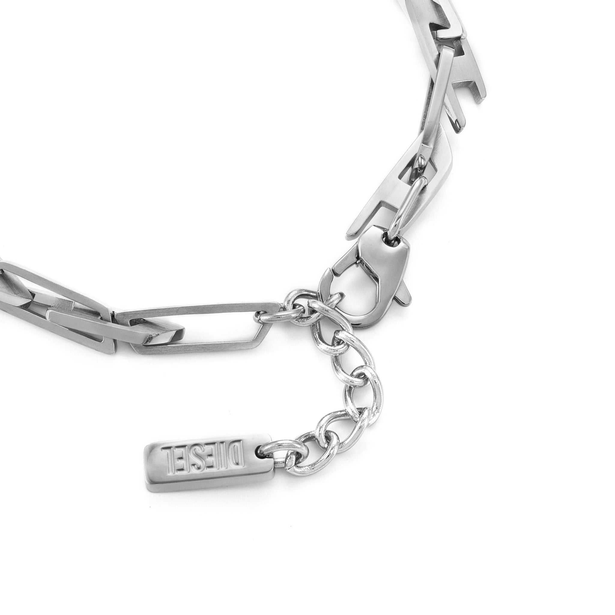 【DIESEL】DX1544040 BRACELET Diesel Font Silver Tone Bracelet DX1544040 – Watch Station