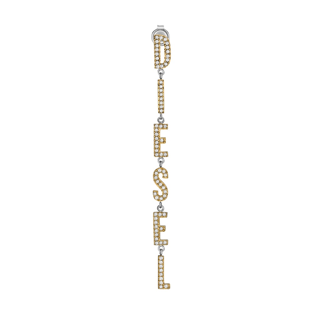 Diesel Font Two Tone Earring DX1546931