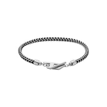 Load image into Gallery viewer, Diesel D Logo Silver Tone Bracelet DX1551040
