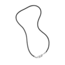 Load image into Gallery viewer, Diesel D Logo Silver Tone Necklace DX1552040
