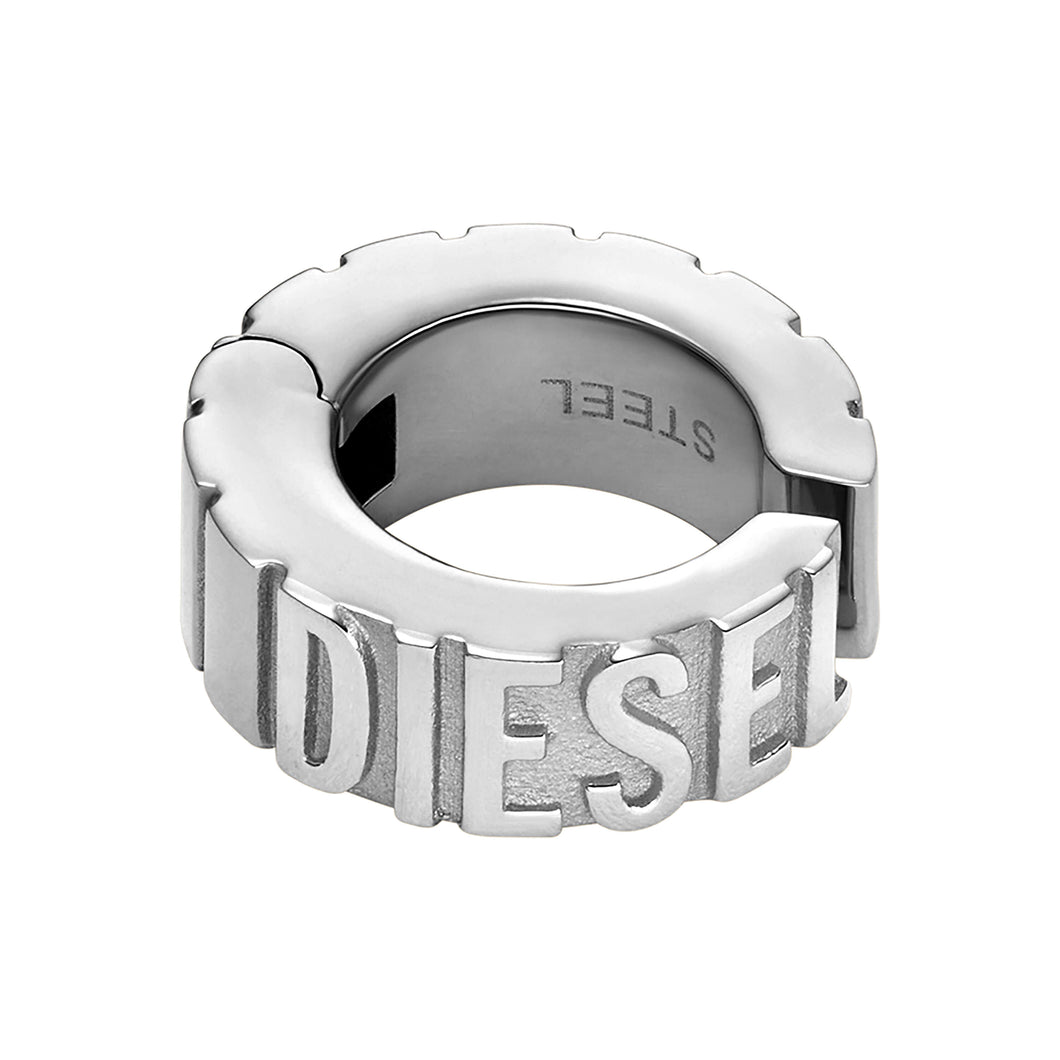 Diesel Font Silver Tone Earring DX1555040