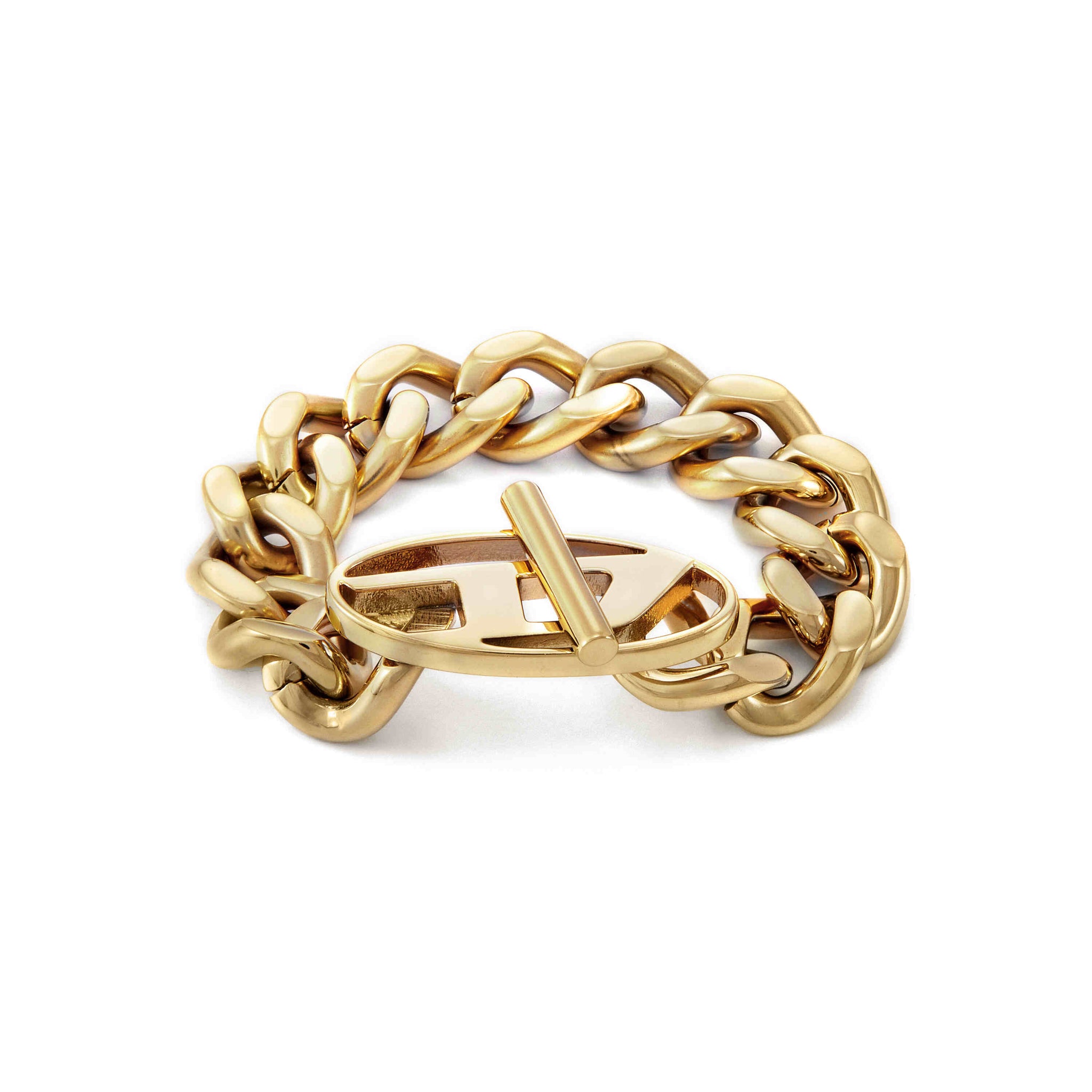 Women's Gold-Tone Stainless Steel Soft Chain Ring | Gold