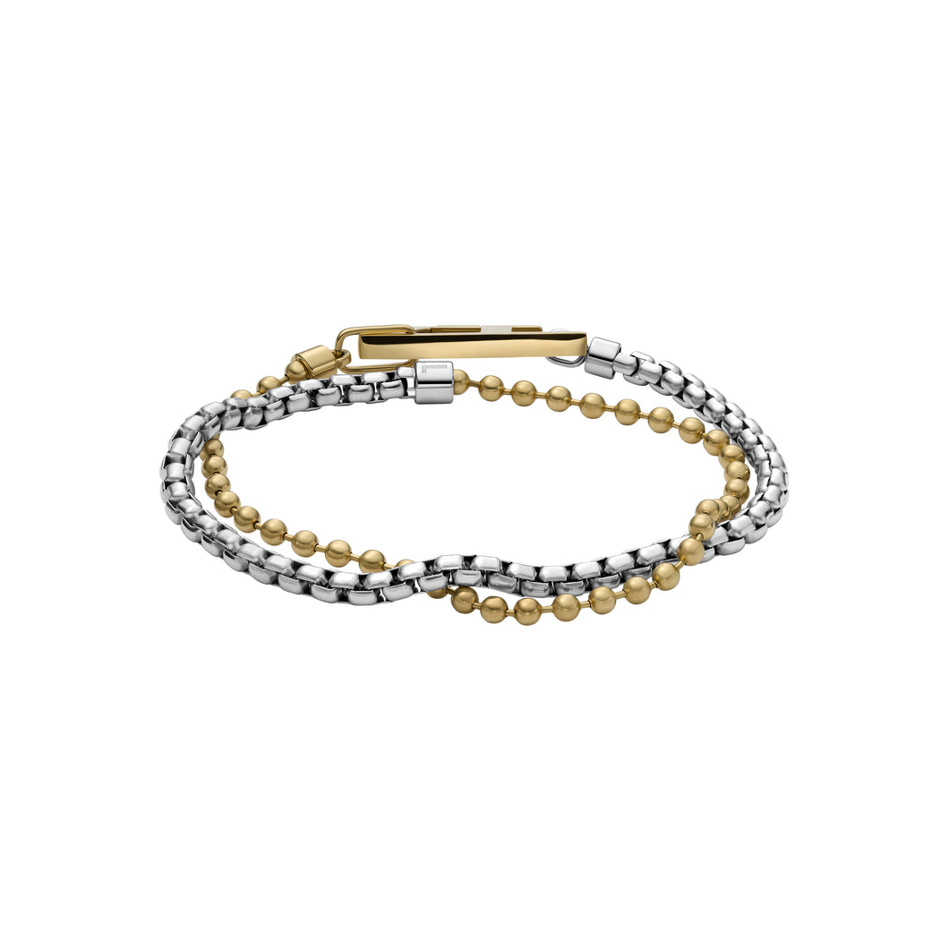 Diesel D Logo Two Tone Bracelet DX1570931