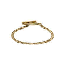 Load image into Gallery viewer, Diesel Oval D Logo Gold Tone Bracelet DX1571710
