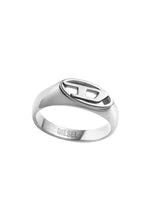 Load image into Gallery viewer, Diesel Oval D Logo Silver Tone Ring DX1587040
