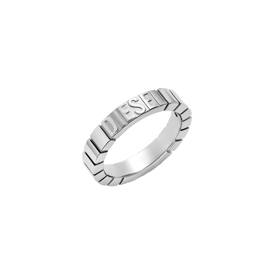 Diesel Diesel Font Silver Tone Ring DX1591040